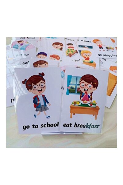Generic 34-Piece Early Learning Flash Cards For Kids 8 X 11cm