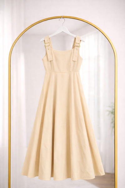 Bahar Altundemir Women's Strappy Denim Salopet Dress