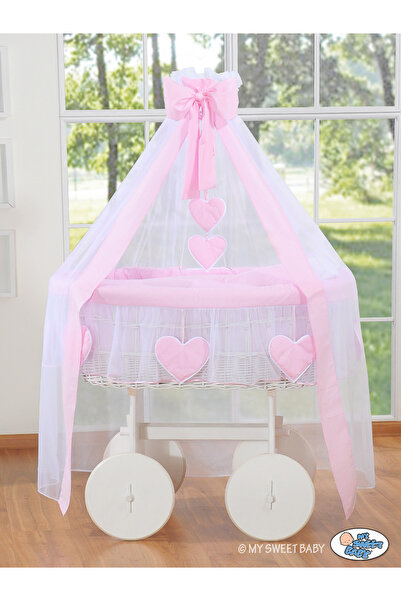 Other Coșuleț Moise Deluxe cu baldachin - Amelie Pink