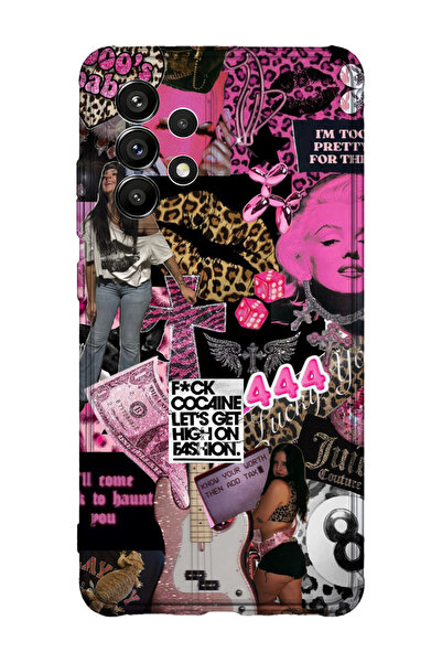 lelia حافظة هاتف شفافة مطبوعة متوافقة مع هاتف سامسونج جالاكسي A72 |   مجموعة ...