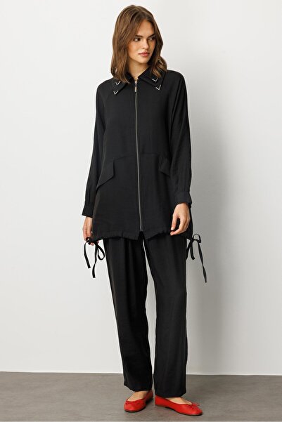 Micca Modal(%90 Doğal İçerik) Aks Detaylı Rahat Zamansız Mevsimsiz Pantolon K...