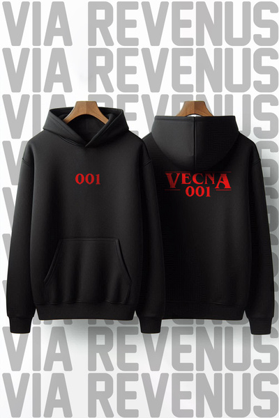 Vordevia Vecna 001 Stranger Things Printed Unisex Oversize Hooded Sweatshirt ...