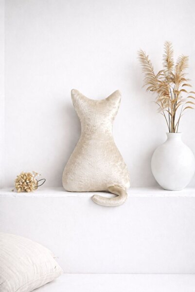 Ases Design Pernă decorativă cu figurină de pisică