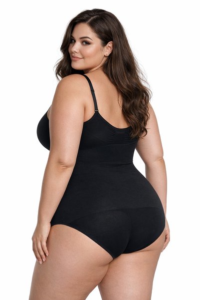 FANLEY Women's Plus Size Corset Bodysuit – Wide Fit, Highly Stretchable, Firming, Comfortable Bodysuit for Daily Use