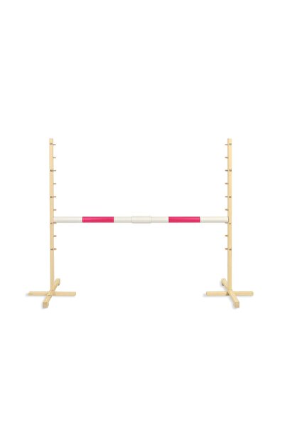 Other Obstacol de sărit pentru Hobby Horse 160cm, înălțime 120 cm, grindă roz