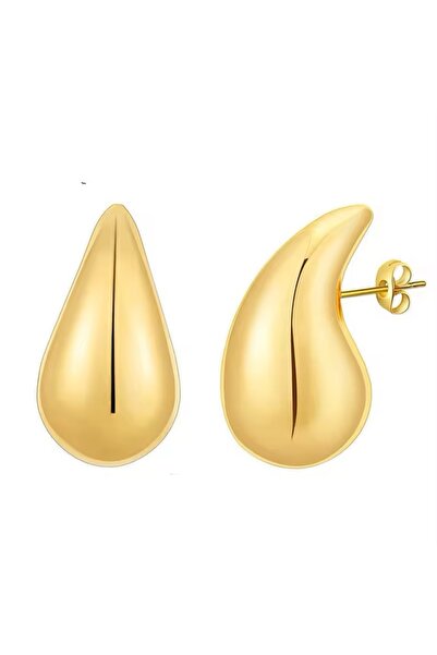 Other Big Drop Gold Drop Earrings