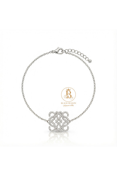 Black Season A delicate, flowing bracelet made of zircon.