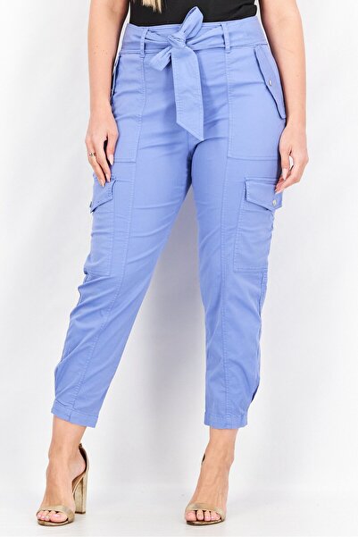 Ralph Lauren Lauren by Women Regular Fit Micro Sanded Twill Cargo Pants, Slat...