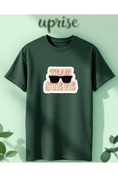 Vordevia Μπλουζάκι Team Steve Stranger Things από βαμβάκι με στάμπα, oversized