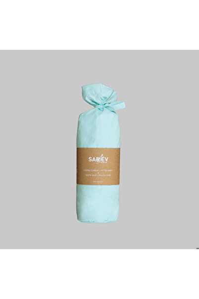 Sarev 100% Cotton Double Size 160*200 cm Fitted Sheet Set with 2 Pillowcases