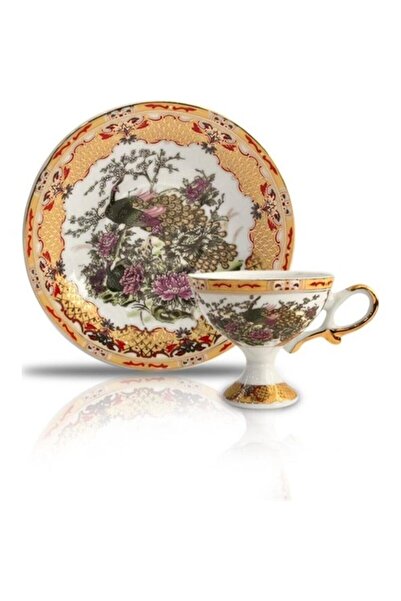 ALBETTO طقم قهوة من البورسلين لشخص واحد مع قاعدة gsa56