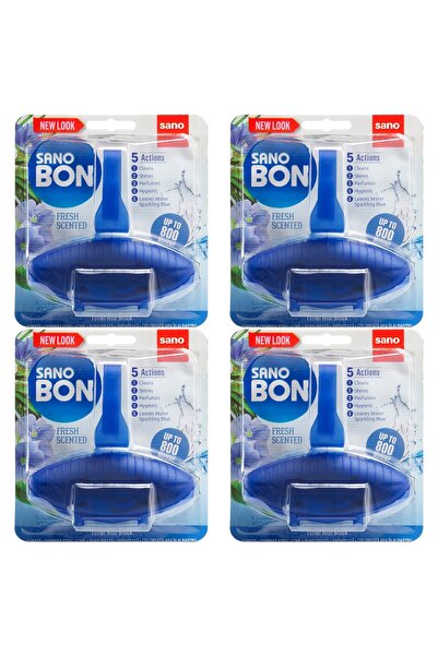 Sano SET 4 PIECES - BON BLUE 5-in-1 Toilet Freshener