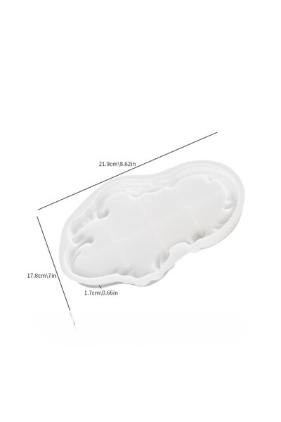 HOBİFLEX SİLİKON KALIP TAŞ TOZU İTHAL BÜYÜK VİNTAGE DANTELLİ MODEL TABAK KALI...