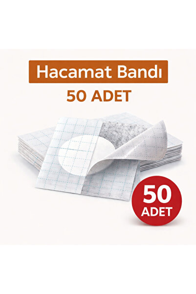 TeknoEser Hacamat Bandı 50 Adet – Tek Kullanımlık Yapışkan Bant