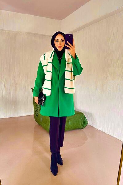 TANISA Lunar Short Cashmere Coat Tns-4342