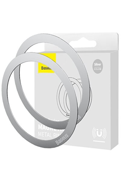 Baseus Set of 2 Magnetic Rings, Baseus, For Wireless Charging, 55 mm, Silver
