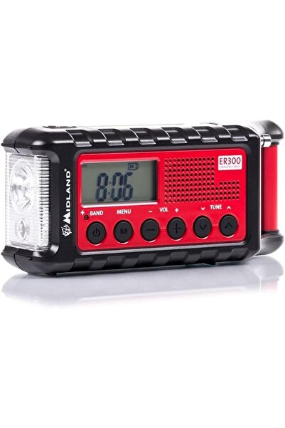 Midland ER300 Acil Durum Radyo Powerbank El Feneri Güneş Enerjili Hayatta Kal...
