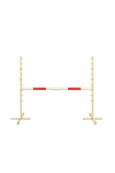 Other Obstacol de sărit pentru Hobby Horse 160cm, înălțime 120 cm, grindă roșie