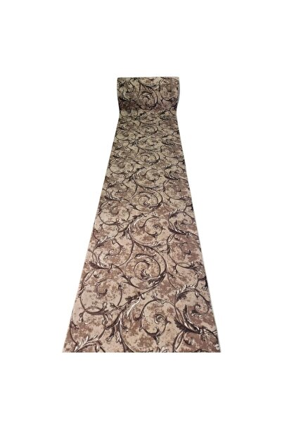 Mocheta Gilau Anti-Slip Crossbar Scalloped Leaves, Brown, 6329, 120cm wide by...