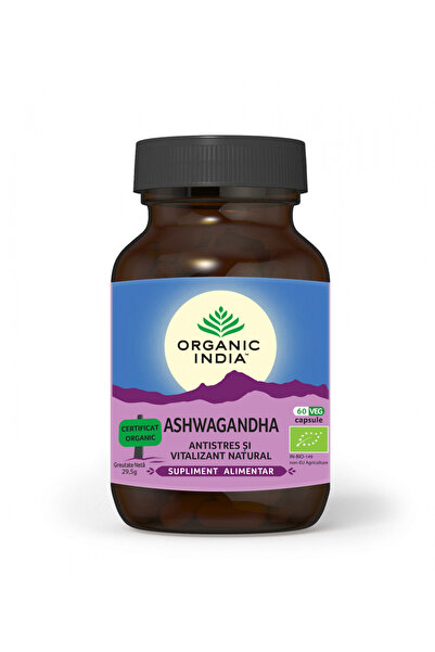 Organic India Ashwagandha Antistres si Sanatatea Sistemului Endocrin