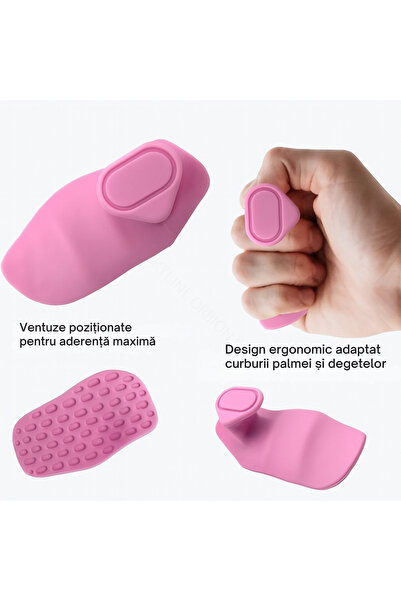 Skyline Orbion Manusi Fitness din Silicon, Suport Grip Palma Antialunecare, Protectie Anti-Bataturi pentru Sala