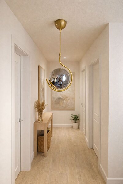 Ömür Avize isadora füme camlı sarkit avize