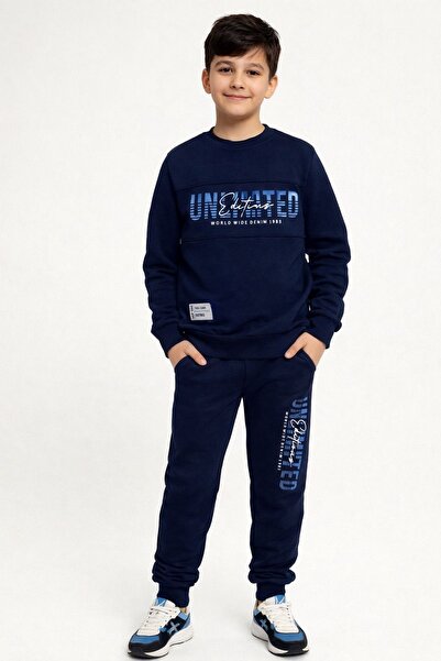 nazarbebe طقم بدلة رياضية للأولاد مطبوعة من UNLIMITED للأعمار من 11 إلى 14 سن...