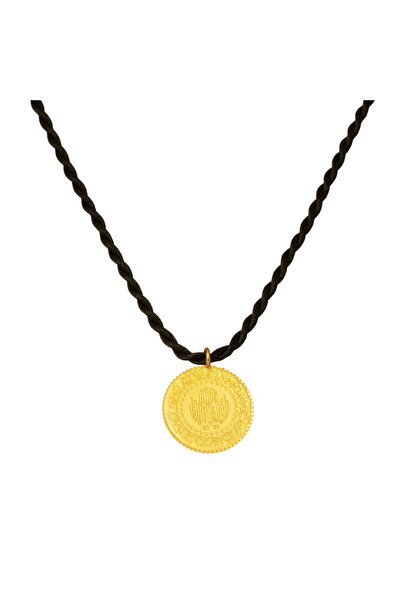 stainles steel Çeyrek Altın Kolye Ucu (imitasyon)Tarih yazılı