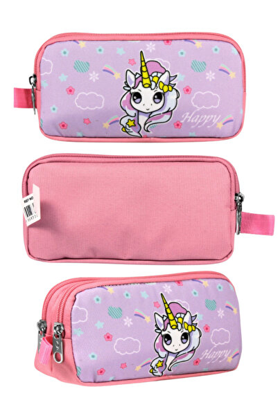 ÜMİT ÇANTA Cennec Rainbow Unicorn Pencil Case 20X10X6