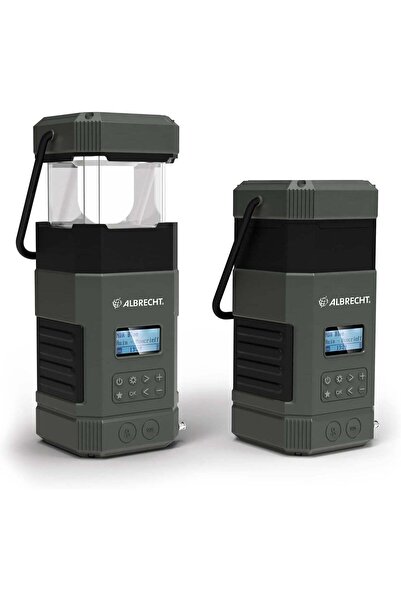 ALBRECHT DR114 DAB+ Solar Crank Radyo Powerbank Kamp Lambası IPX5 Acil Durum ...