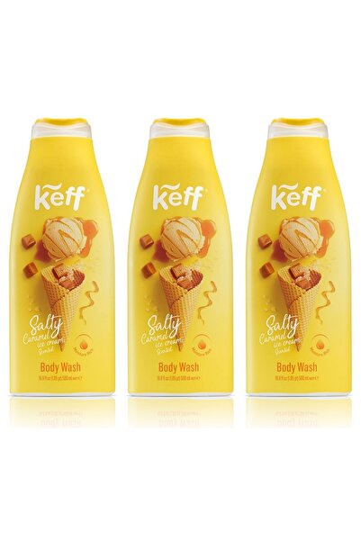 Sano SET 3 BUCĂȚI - GEL DE DUȘ KEFF CARAMEL SĂRAT 500ml