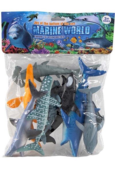 Toybox صندوق ألعاب يضم مجسمات حيوانات المحيط وكائنات بحرية، ألعاب تعليمية للأ...