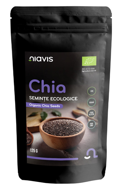 Niavis Organic Chia Seeds 125g