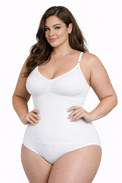 FANLEY Women's Plus Size Corset Bodysuit – Wide Fit, Highly Stretchable, Firm...