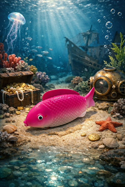 seymenbıçakçılık Pilli Müzikli Hareketli Balık Oyuncağı – Şarkı Çalan Yürüyen...