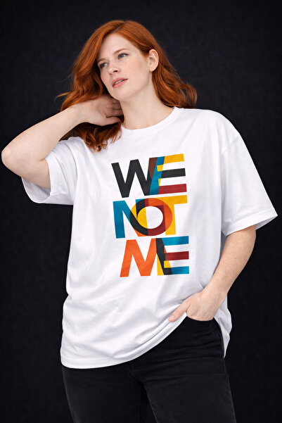 Me&On WEAR تي شيرت مطبوع عليه شعار تحفيزي 100% قطن قصة فضفاضة للجنسين - YesYo...