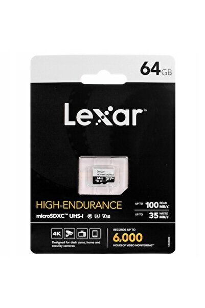 Lexar Card MicroSDXC de înaltă rezistență de 64 GB