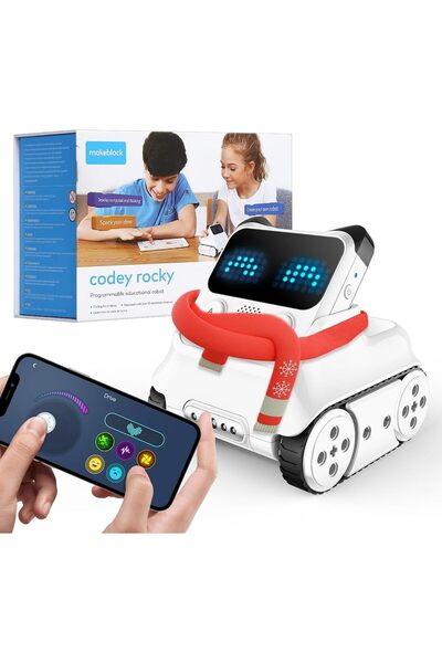 MakeBlock Codey Rocky. Çocuklar İçin Etkileşimli ve Eğitici Robot Oyuncak