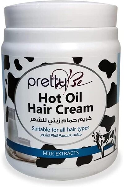 pretty Be Hot Oil Hair Cream With Milk Extracts, Suitable For All Hair Types ...