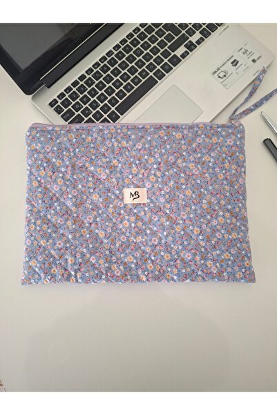 MB Lilac Flower Pattern Laptop Sleeve. 13 - 14 Inc Compatible