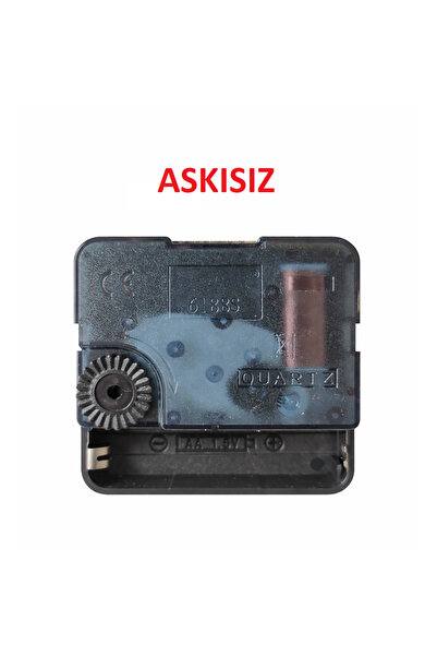 EXİZ TİCARET Askısız 28 mm Akar Sessiz Duvar Saati Mekanizması -akrep-yelkovan-saniye-K.Düz Model 106