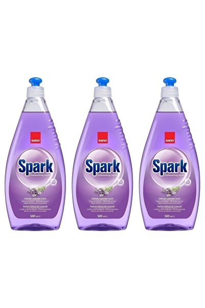 Sano SET 3 BUCĂȚI - Detergent de vase Spark Lavanda 500 ml