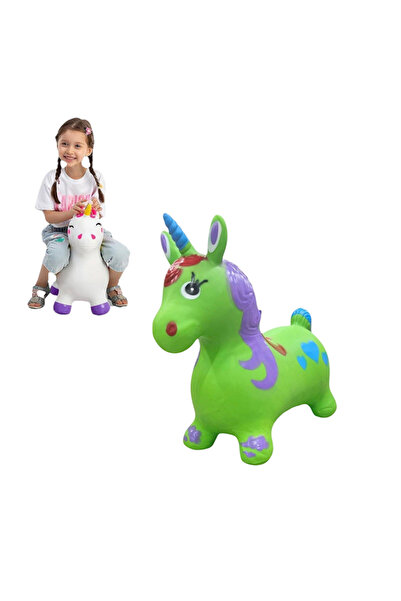 OEM Unicorn gonflabil, din cauciuc, cu lumină și muzică