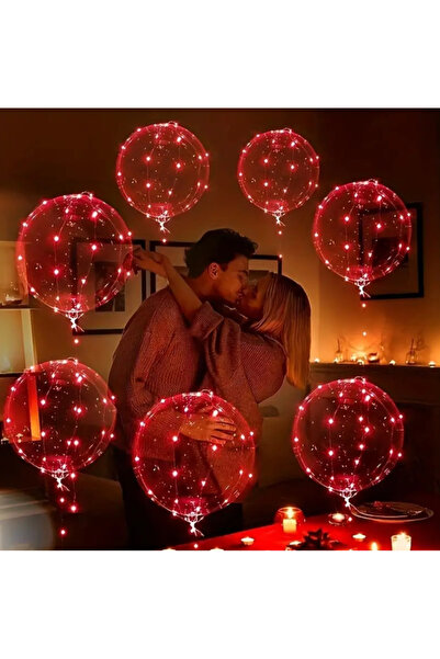 BIUPSER 10x Inflatable Balloons, Bobo Balloons Led, Transparent Inflatable Ba...