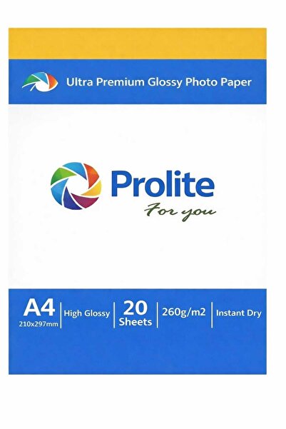 Prolite A4 Fotoğraf Resim Baskı Kağıdı 200 Adet (10 Lu Paket 200 Adet /260gr )