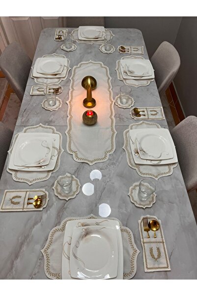 HARD RUBY Amerikan Servis 19 Parça Runner Seti günlük