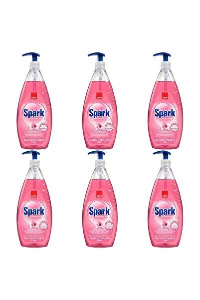 Sano SET 6 PIECES - Spark Almond Scented Liquid Hand Soap with Pump Dispenser...