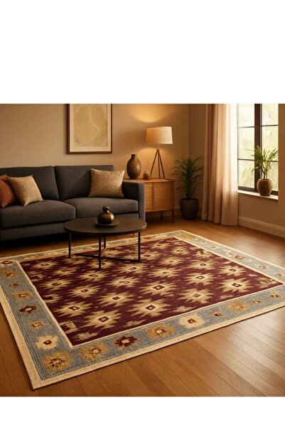 OEM Traditional Carpet, size 180 x 280 cm, brown and cream, RUSTIC model