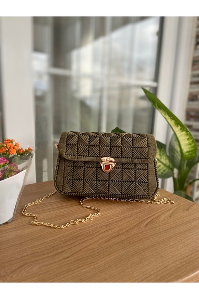 Diwaykit Makrome kanvas çanta