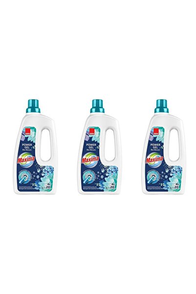Sano SET 3 BUCĂȚI - Detergent de rufe Maxima Blue Blossom Power Gel 1L (20 Sp...